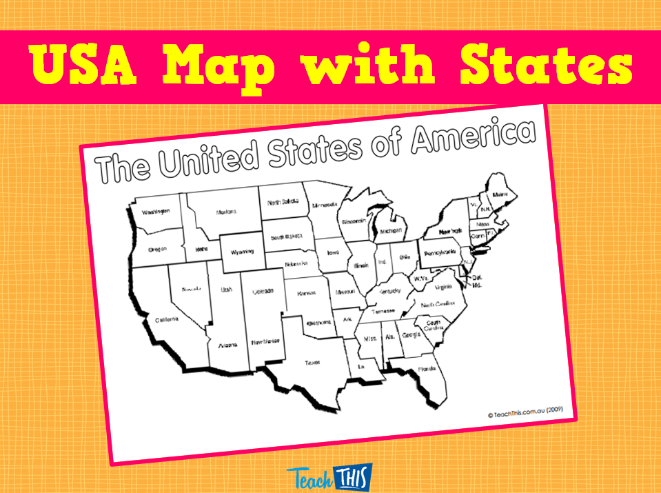 USA Map with States