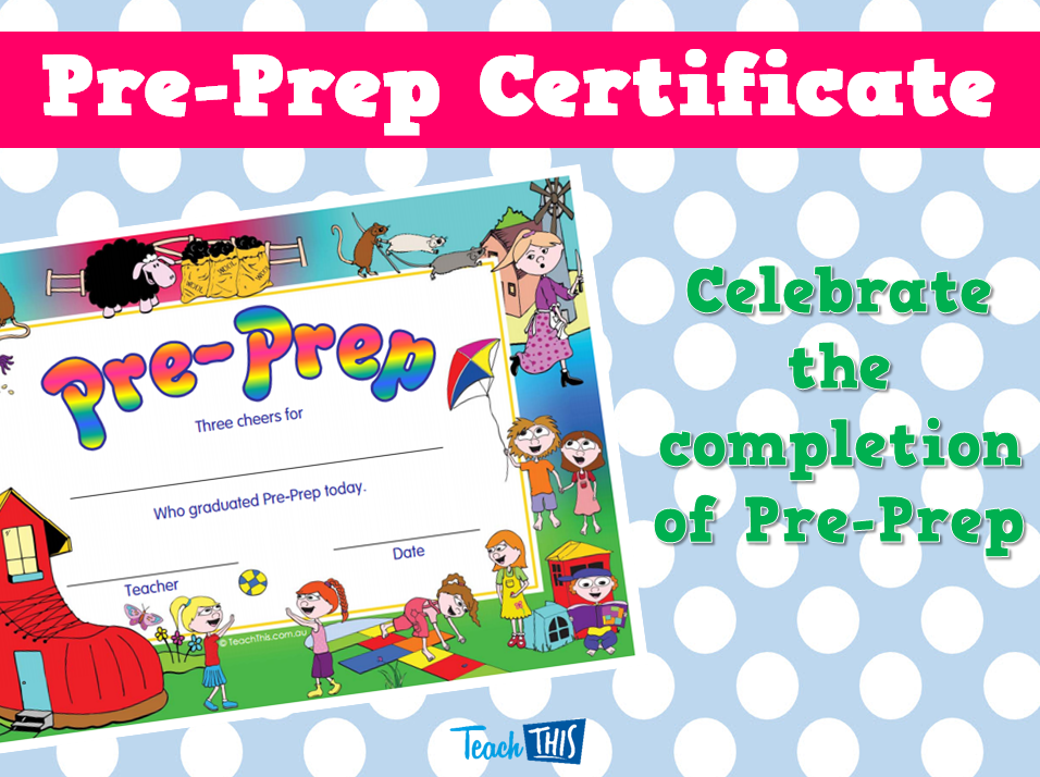 Pre-Prep Certificate