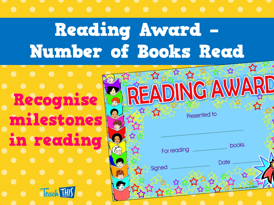 Reading Award - Number of Books Read