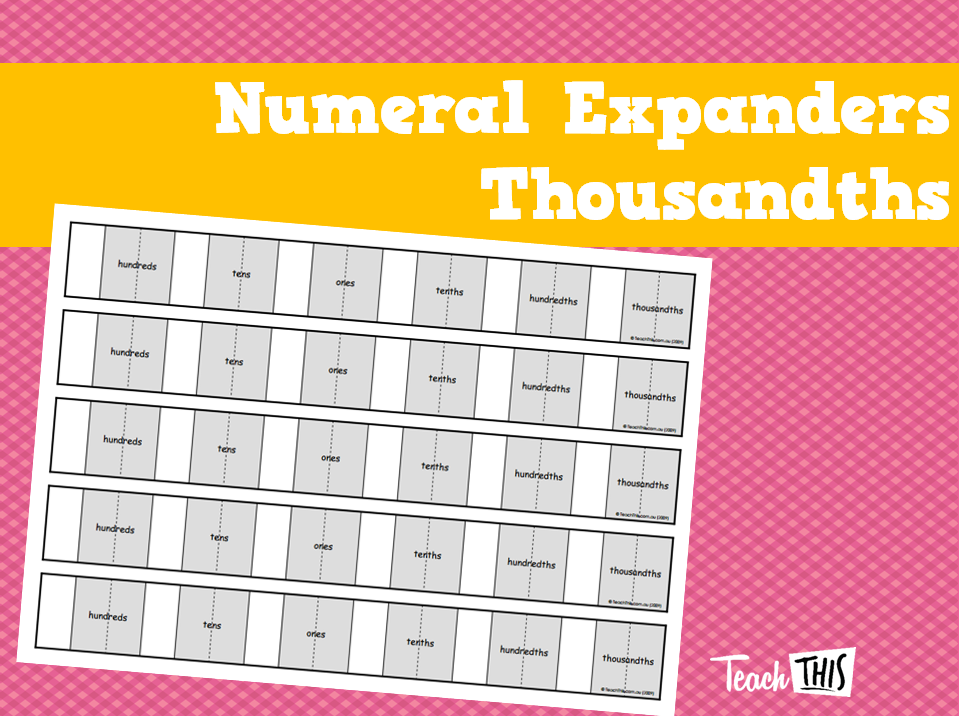 Numeral Expanders Thousandths