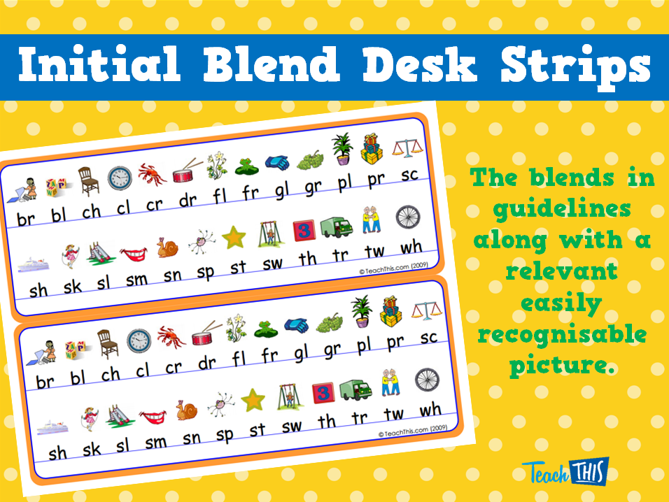 Initial Blends Desk Strips