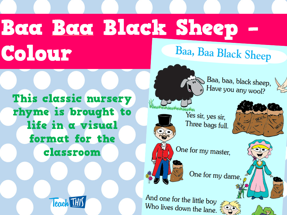 Baa Baa Black Sheep - Colour
