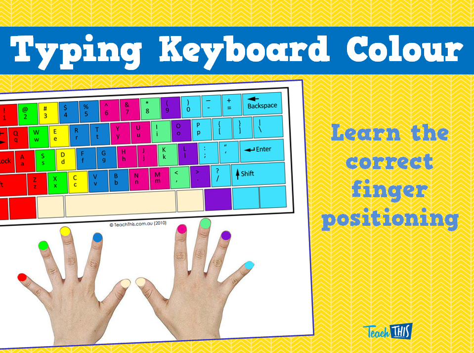 Typing Keyboard Colour