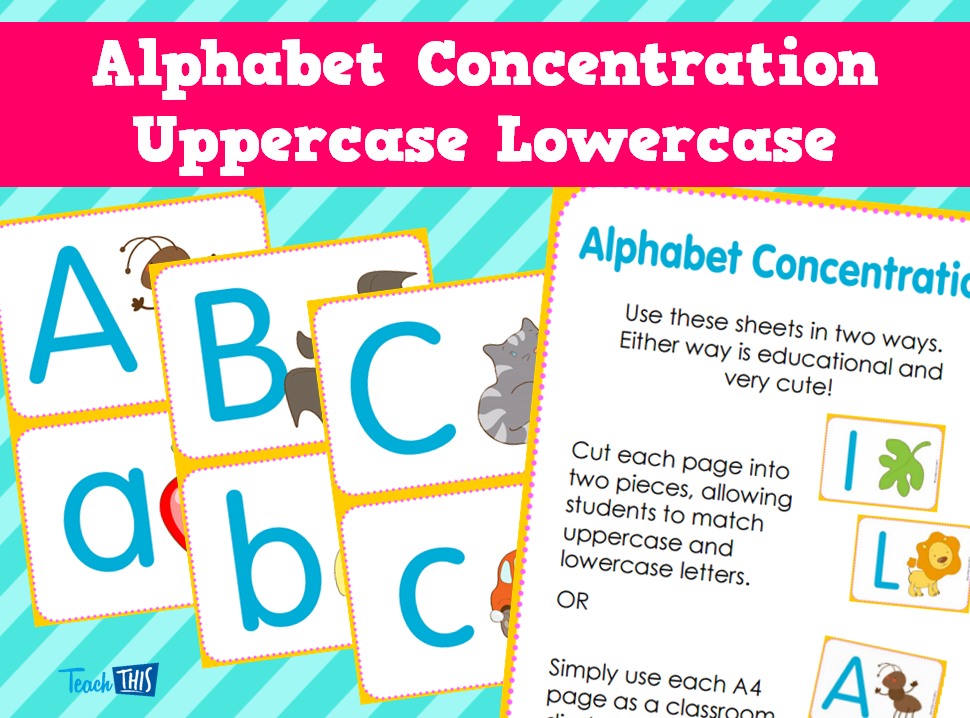 Alphabet Concentration Uppercase Lowercase