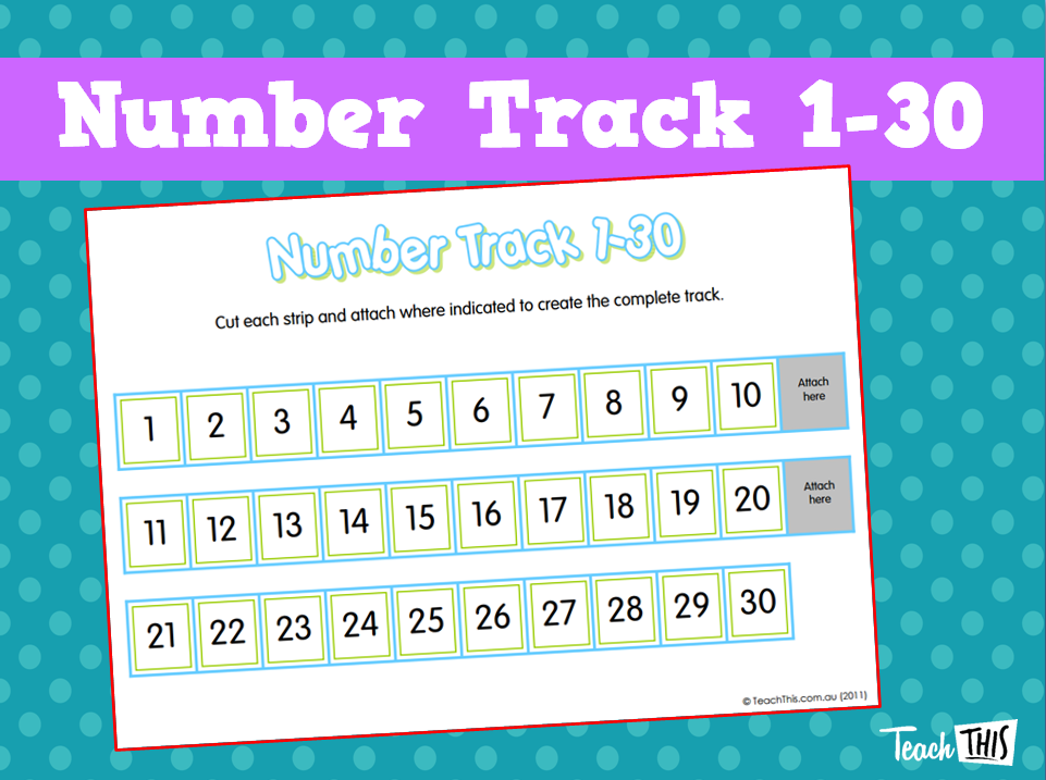 Number Track 1-30