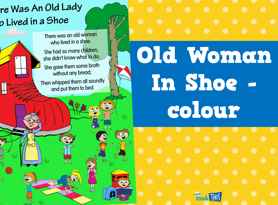 Old Woman In A Shoe - colour