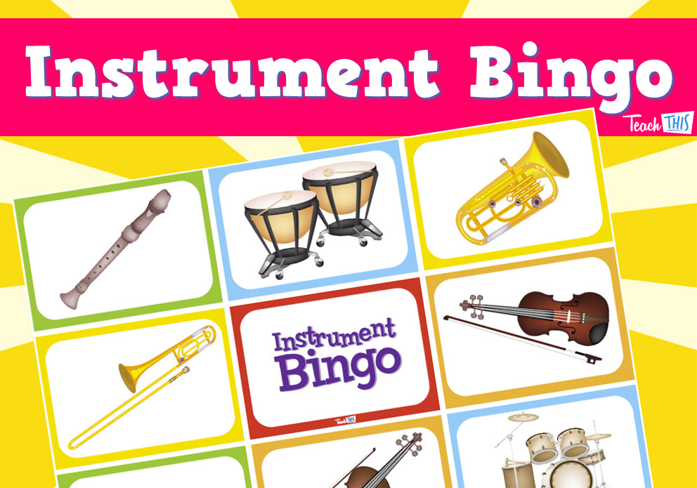Musical Instrument Bingo