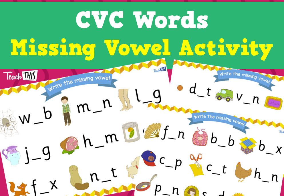 CVC Missing Vowel Activity