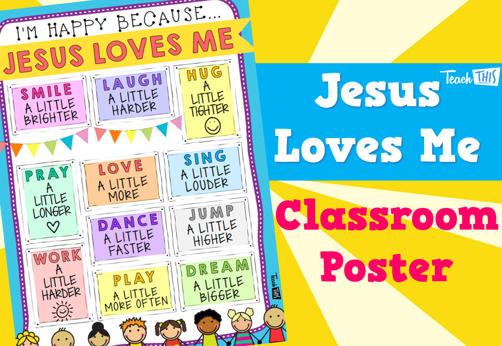 Jesus Loves Me Poster