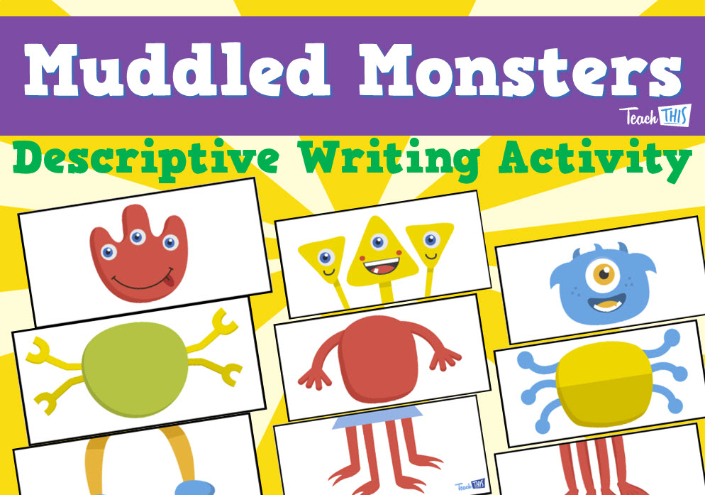 Muddled Monsters - Descriptive Writing Activity