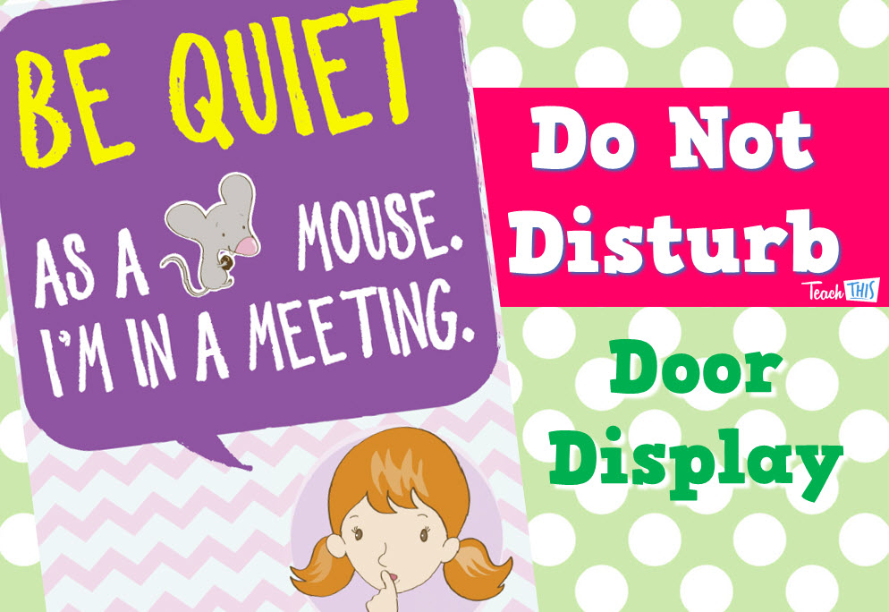 Poster - Be quiet as a mouse