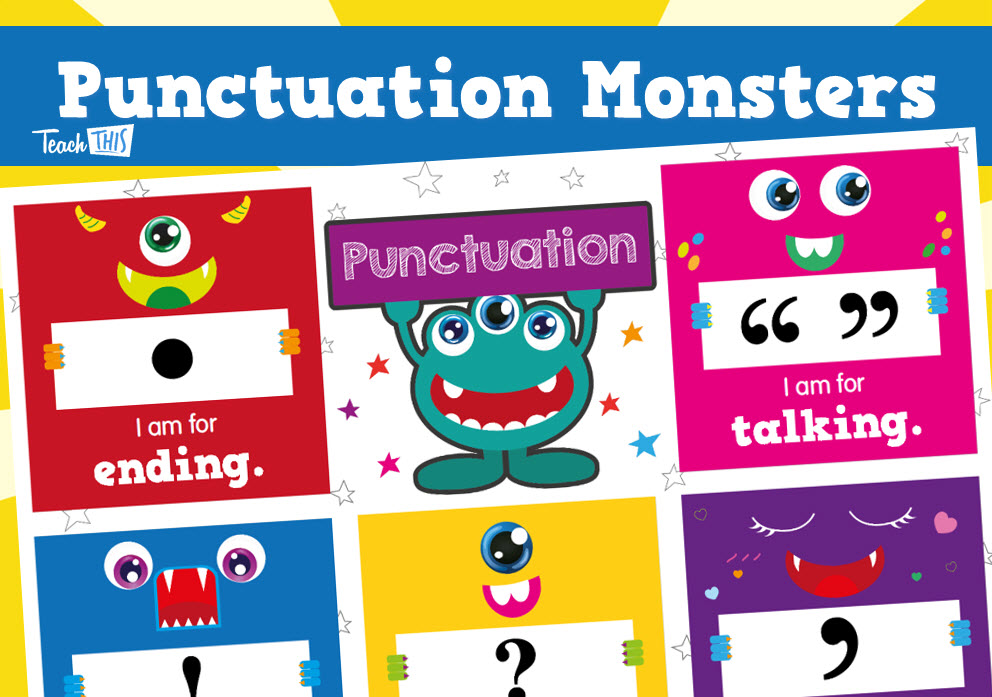 Punctuation Monster Chart