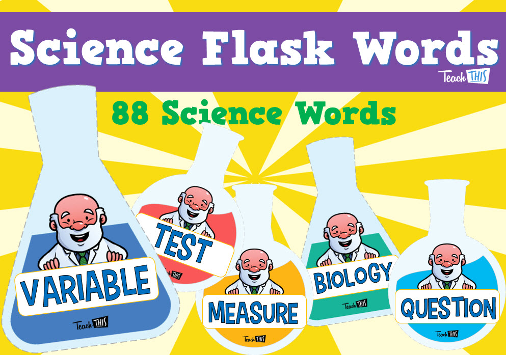 Science Flask Words