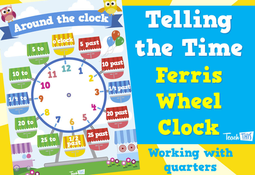 Telling the Time Ferris Wheel - working with Quarters