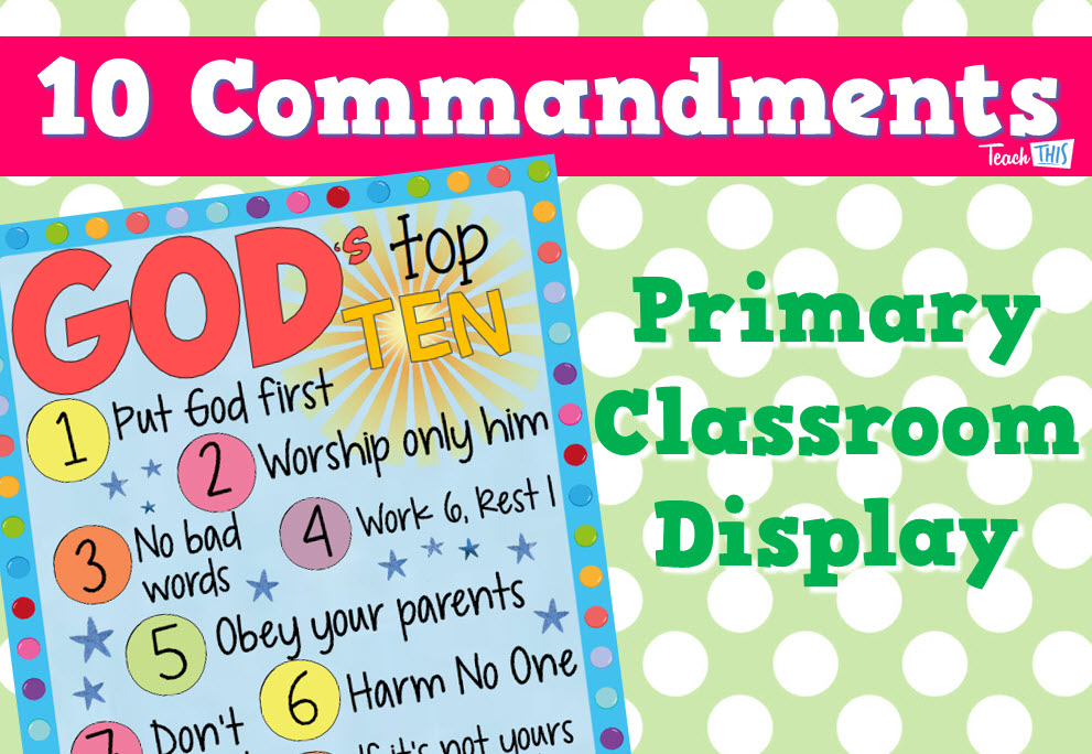 Ten Commandments Poster