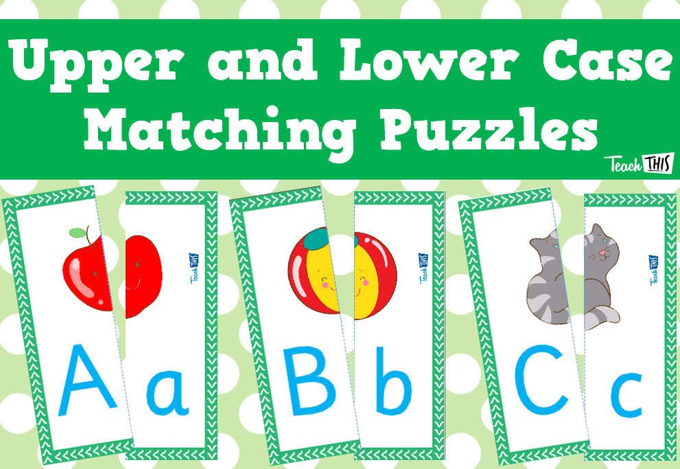 Upper and Lower Case Matching Puzzles