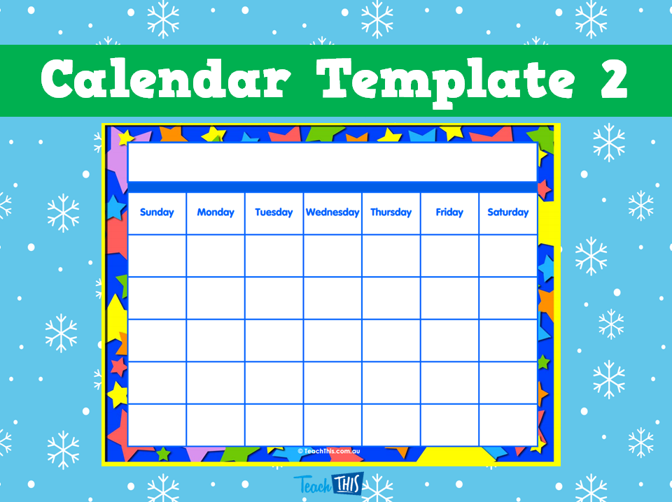 Calendar Template 2