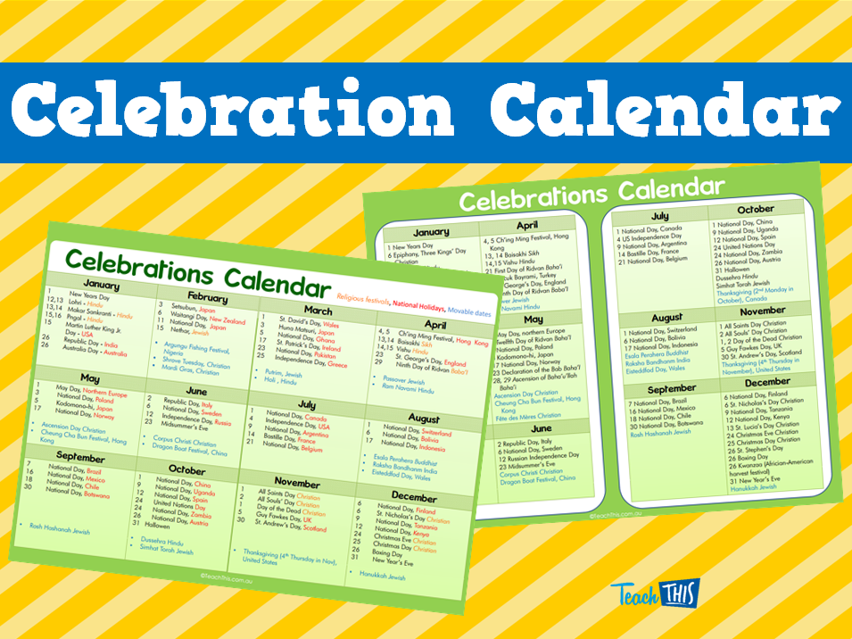 Celebration Calendar