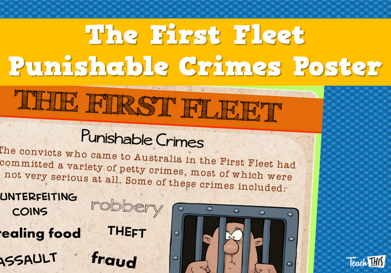 The First Fleet Punishable Crimes Poster