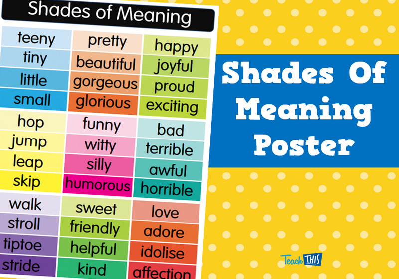 Shades Of Meaning Poster