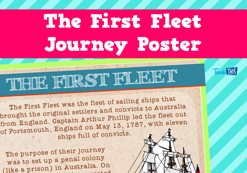 The First Fleet Journey Poster
