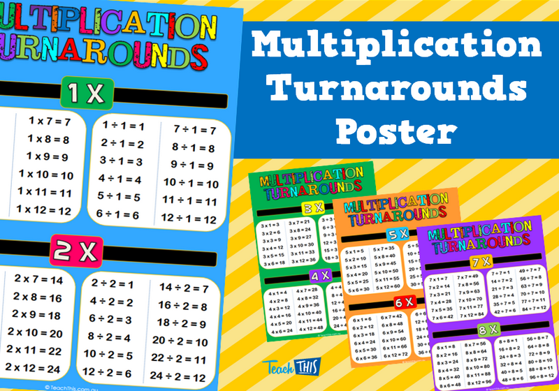 Multiplication Turnarounds Poster