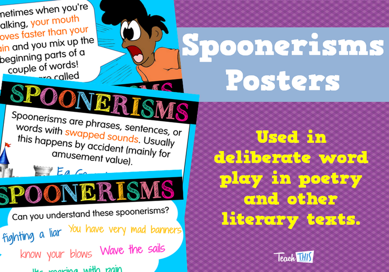 Spoonerisms Posters