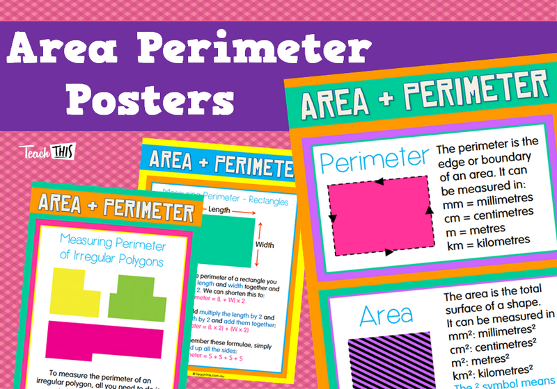Area Perimeter Posters