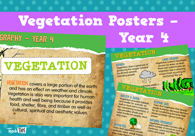 Vegetation Posters - Year 4
