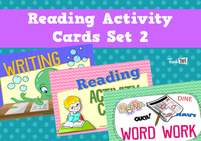 Reading Activity Cards Set 2
