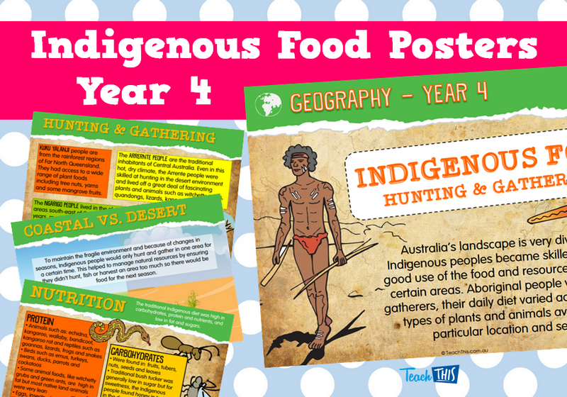 Indigenous Food Posters - Year 4
