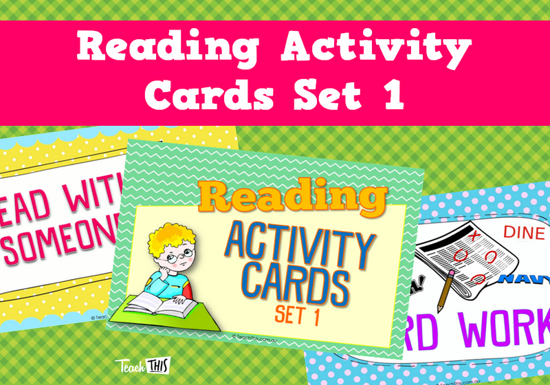 Reading Activity Cards Set 1