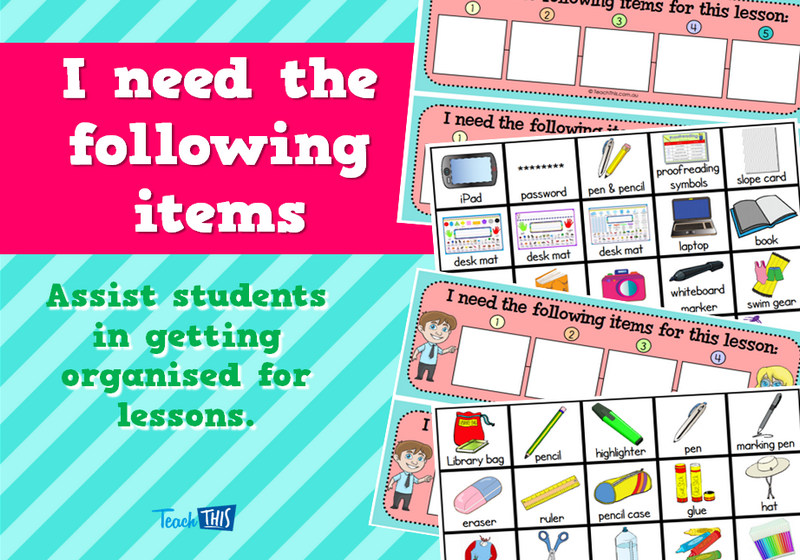 I need the following items