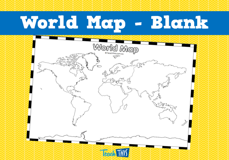 World Map - Blank