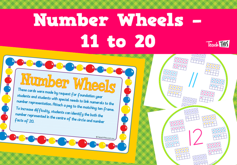Number Wheels - 11 to 20