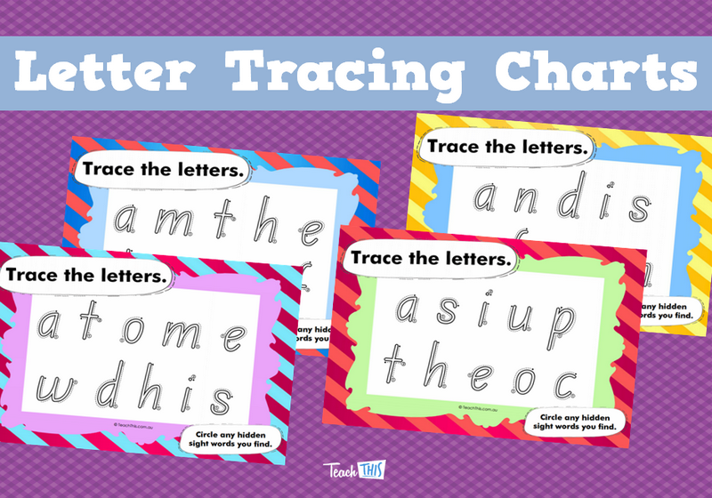 Letter Tracing Charts