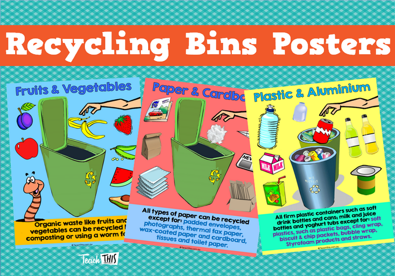 Recycling Bins Posters
