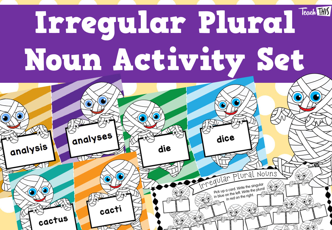 Irregular Plural Noun Activity Set