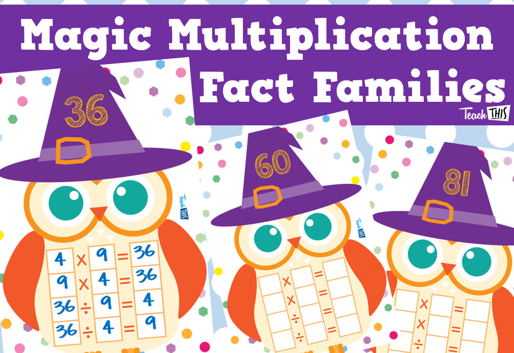 Magic Multiplication Fact Family
