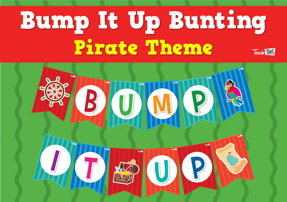 Bump It Up Bunting - Pirate Theme