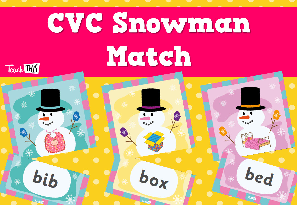 CVC Snowman Match