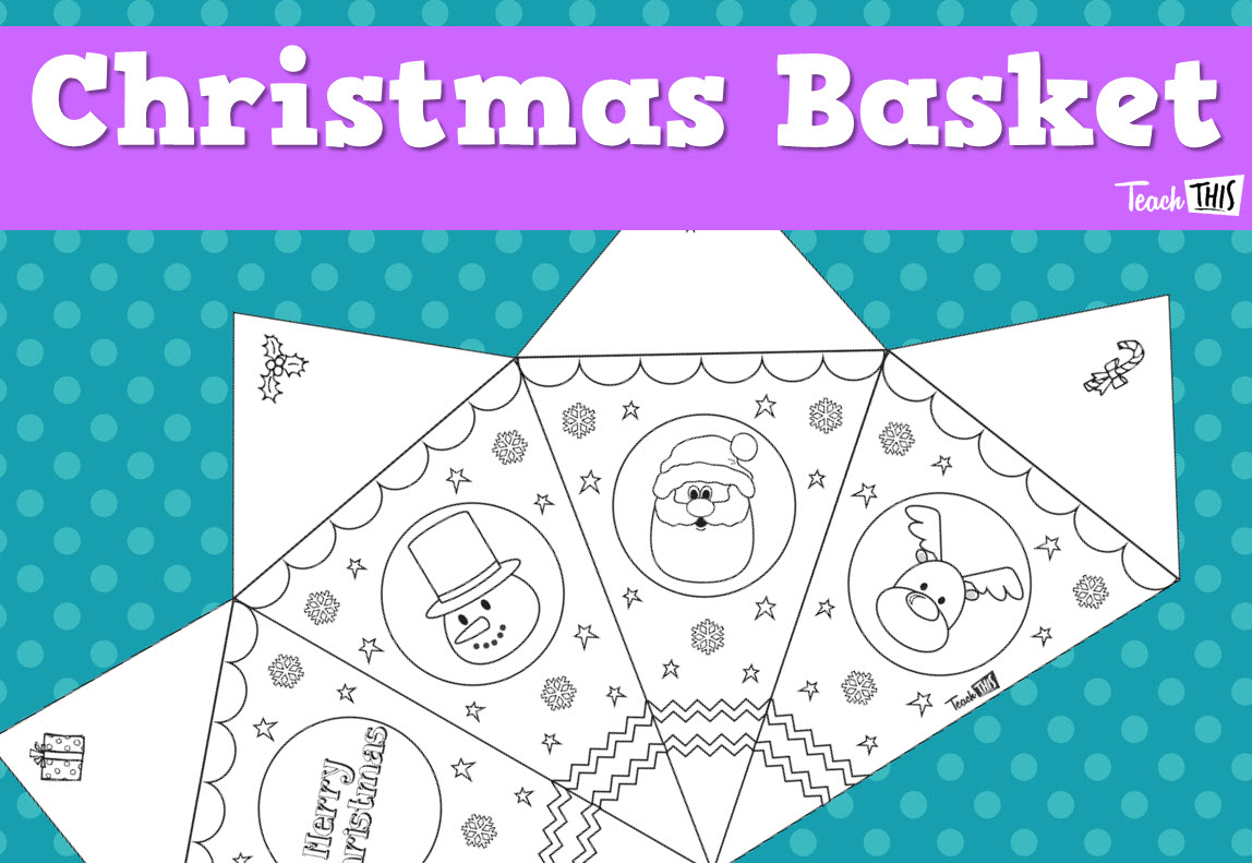 Hanging Sweets Christmas Basket