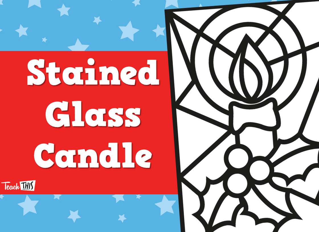 Stained Glass Candle