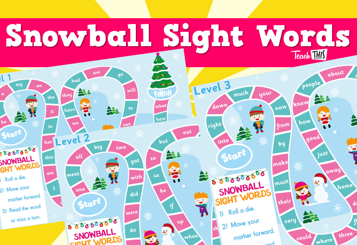 Snowball Sight Words
