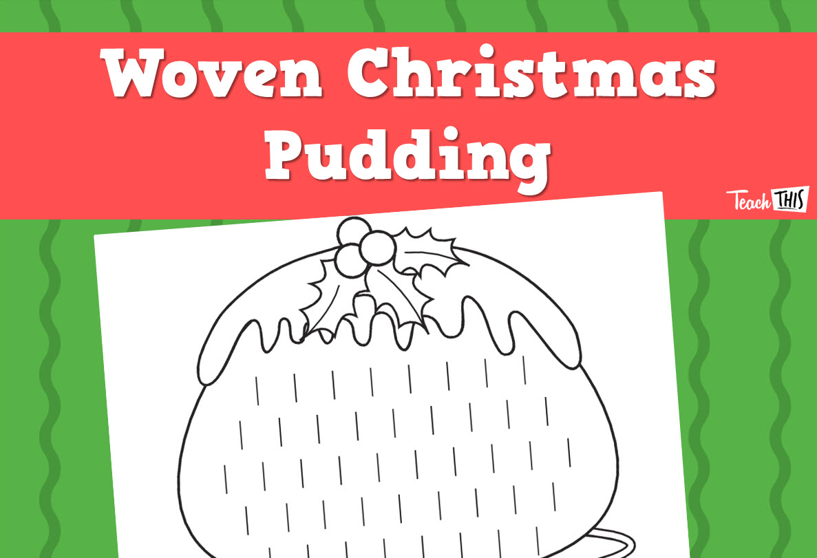 Woven Christmas Pudding Craft