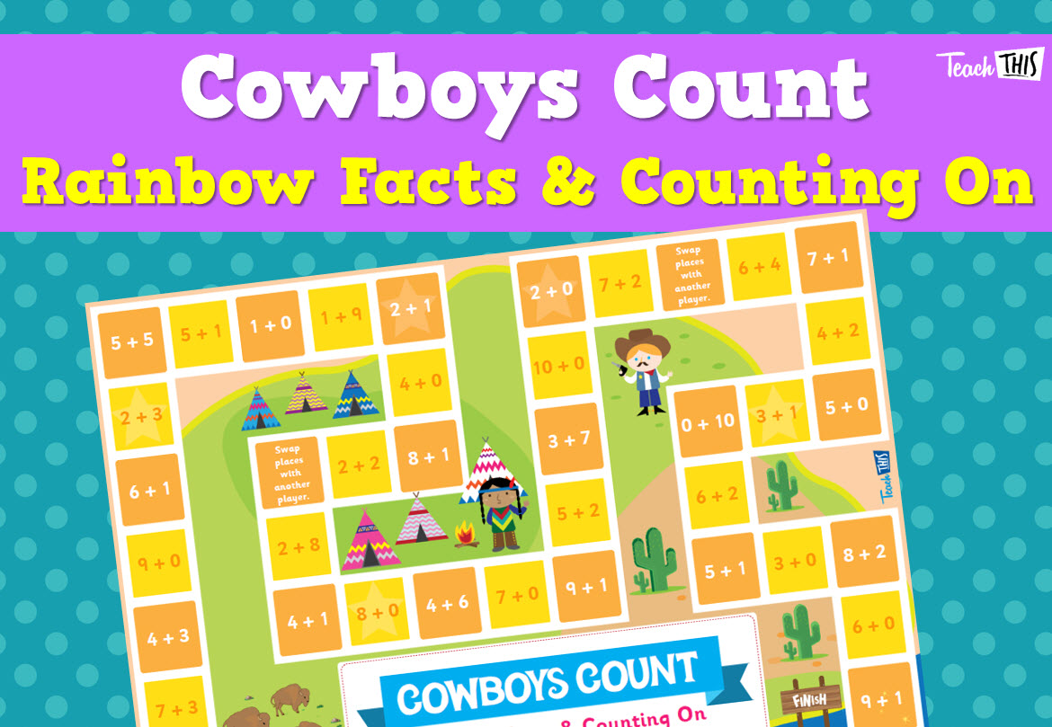 Cowboys Count - Rainbow Facts & Counting On