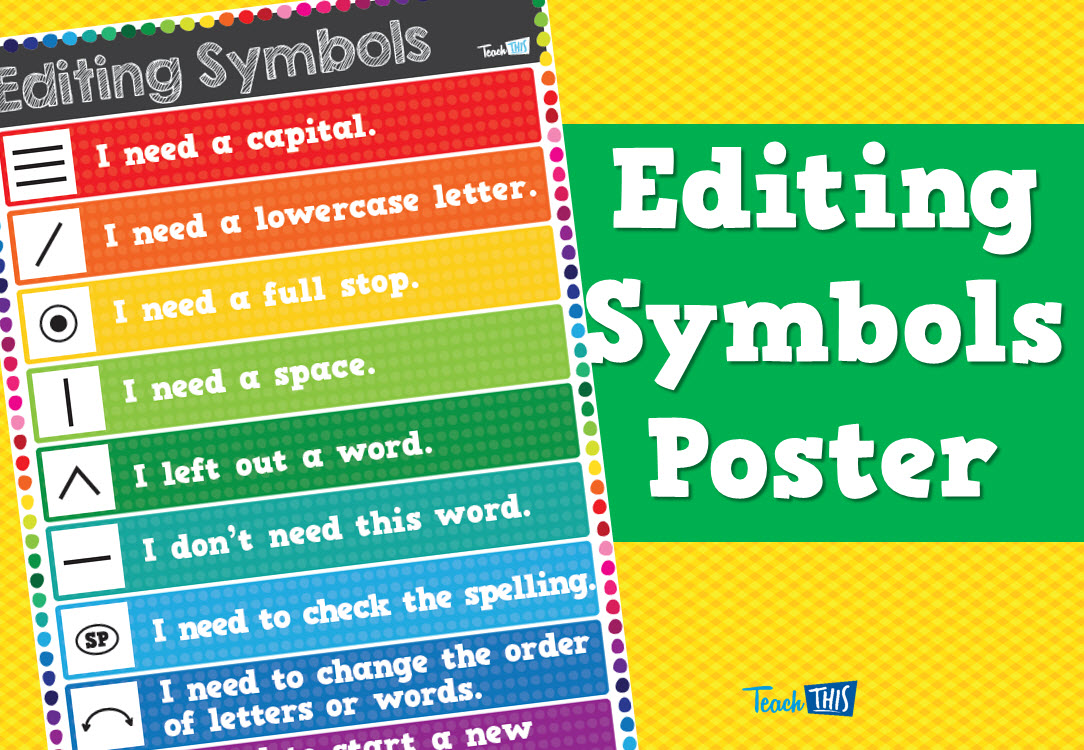 Editing Symbols Poster