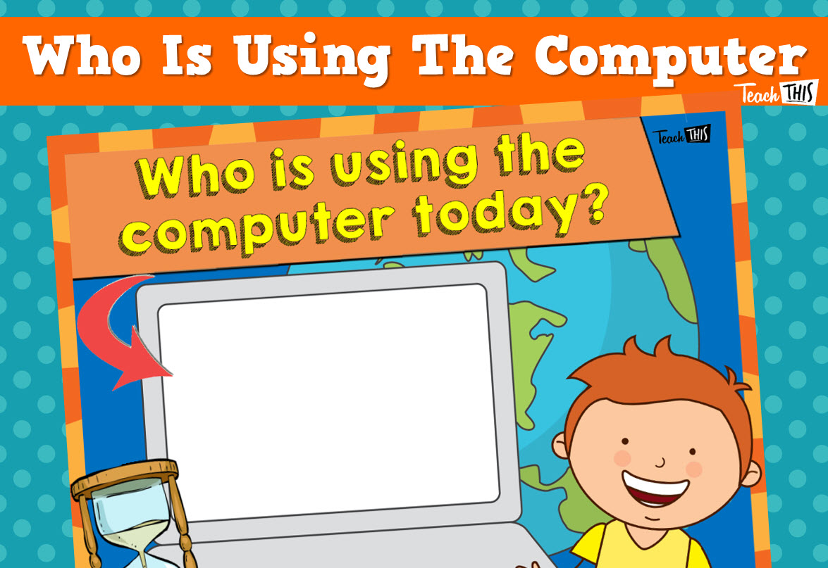 Who Is Using The Computer Poster