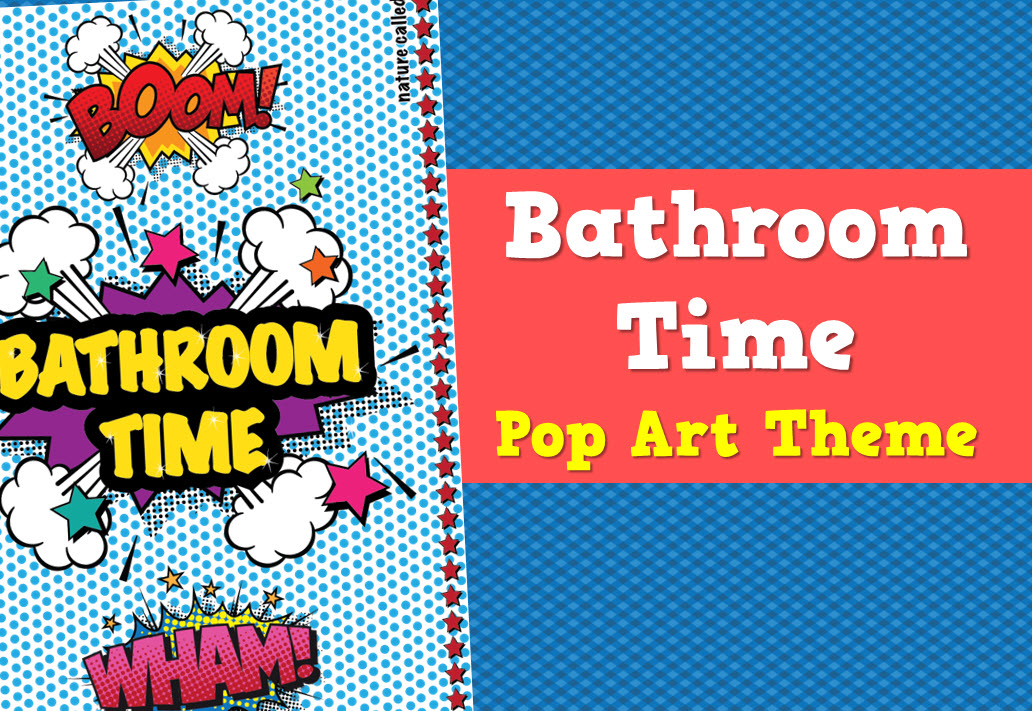 Bathroom Pass - Pop Art Theme Portrait