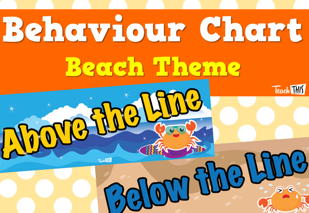 Behaviour Chart - Beach Theme